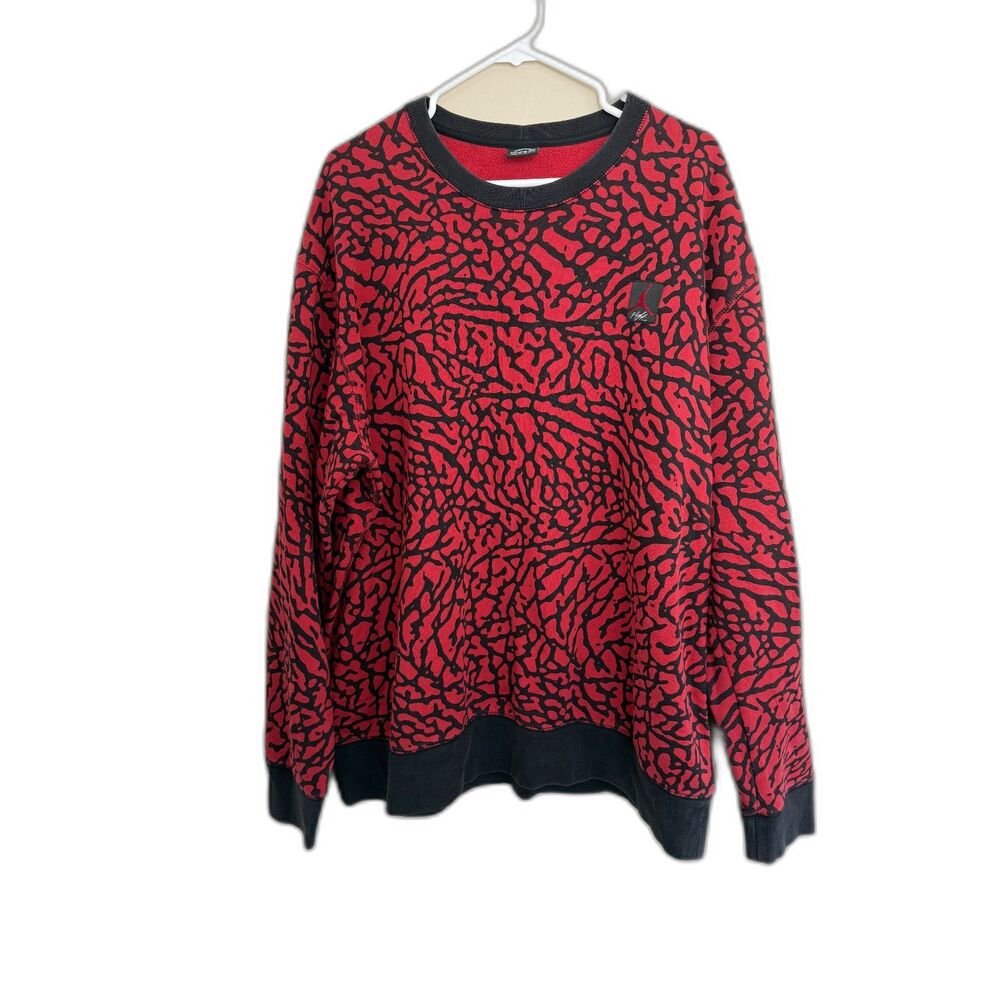 Nike Air Jordan Flight Elephant Print Crewneck Sweatshirt Rare 4XLT Big & Tall